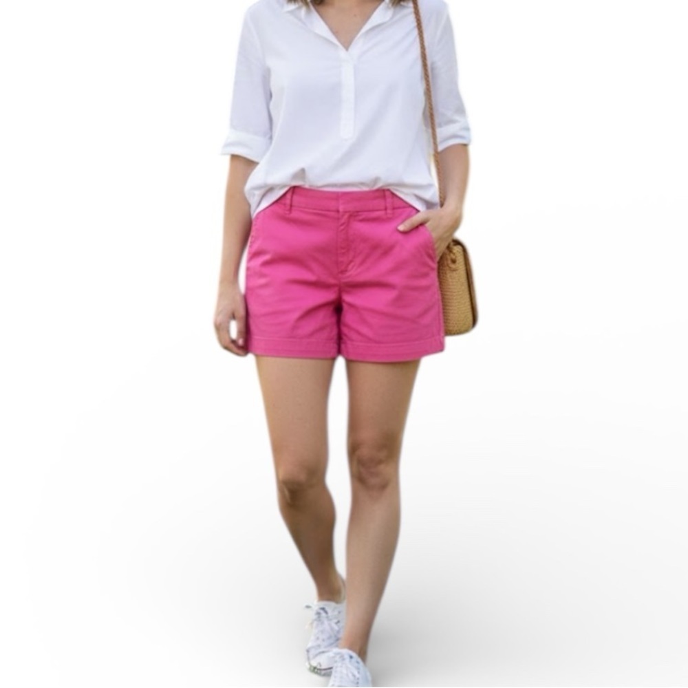 J. Crew Casual Bold Pink Women's Bermudas Shorts - Picture 1 of 11